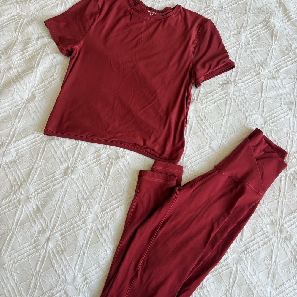 aerie Burgundy Offline Leggings